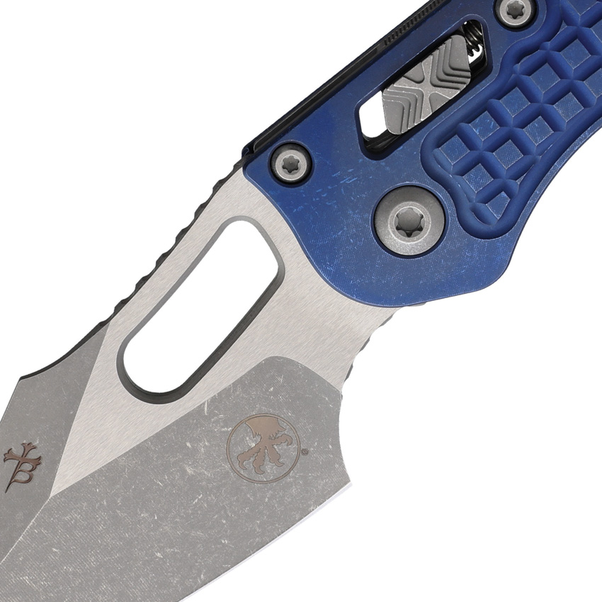 Microtech Stitch S/E Ram Lok AP Blue (3.75") Microtech Stitch S/E Ram Lok AP Blue (3.75")