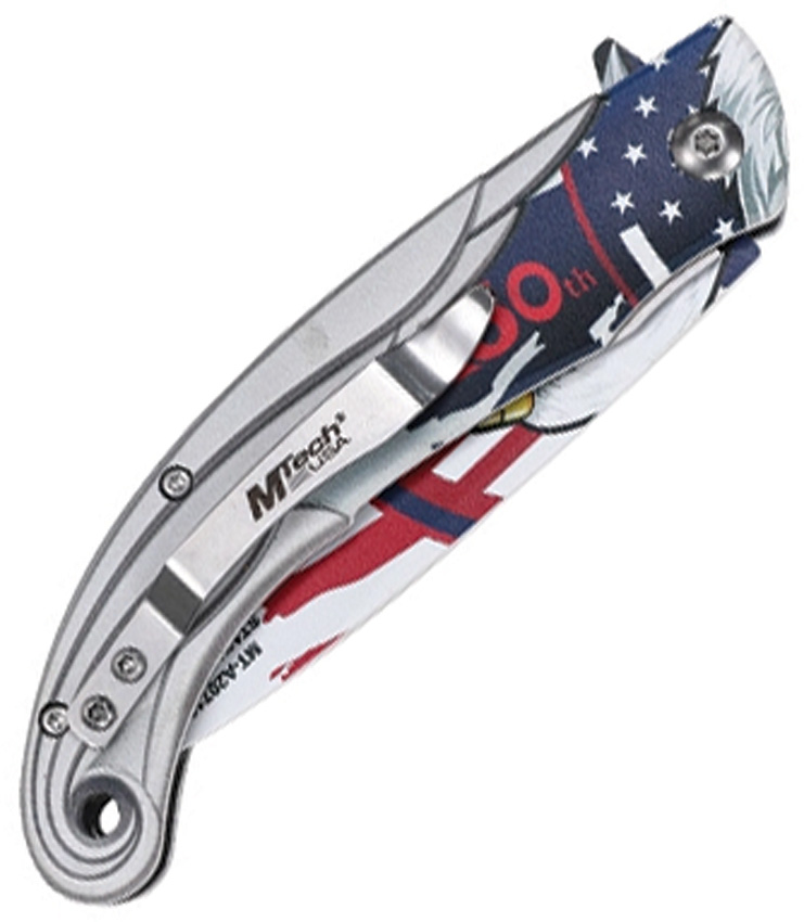 Mtech Eagle Linerlock A/O Silver (3.5") Mtech Eagle Linerlock A/O Silver (3.5")