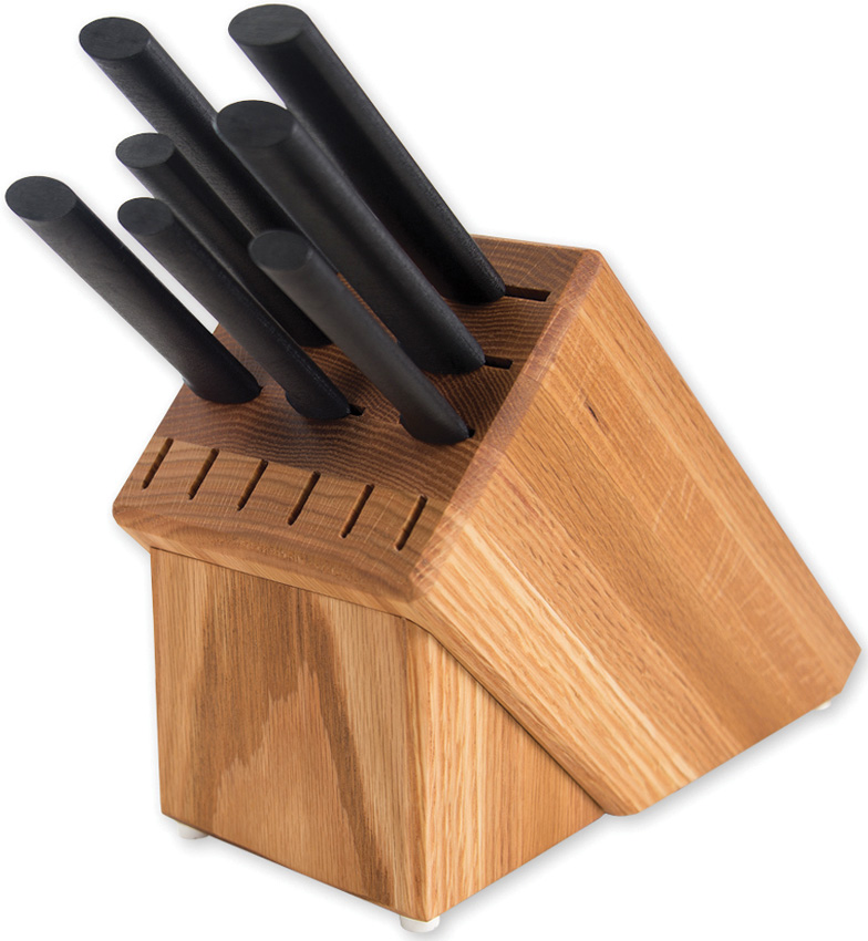 Rada Cutlery Essential Oak Block Set Blac Rada Cutlery Essential Oak Block Set Blac