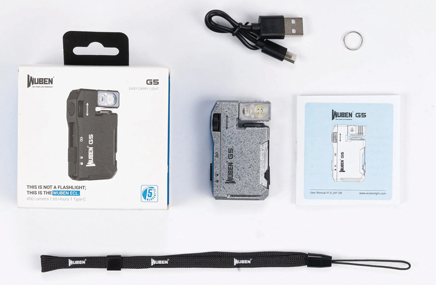 WUBEN G5 Rechargable EDC Light Crack WUBEN G5 Rechargable EDC Light Crack