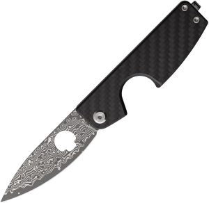 Daggerr Knives Cigar Slip Joint CF/Damascus (2.75″)