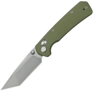 GEO Knife Blaze Crossbar Lock Green (3.3″)