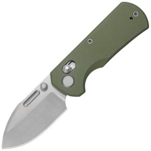 GEO Knife Belluf Crossbar Lock Green (2.38″)