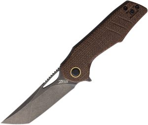 Grissom Knife and Tool Baby Zeus Linerlock Brown (2.88″)