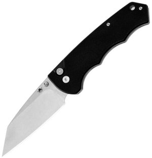 Klaken Knives Frontline Button Lock Black (3.38″)