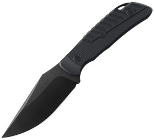Petrified Fish Barracuda Fixed Blade Black (3.88″)