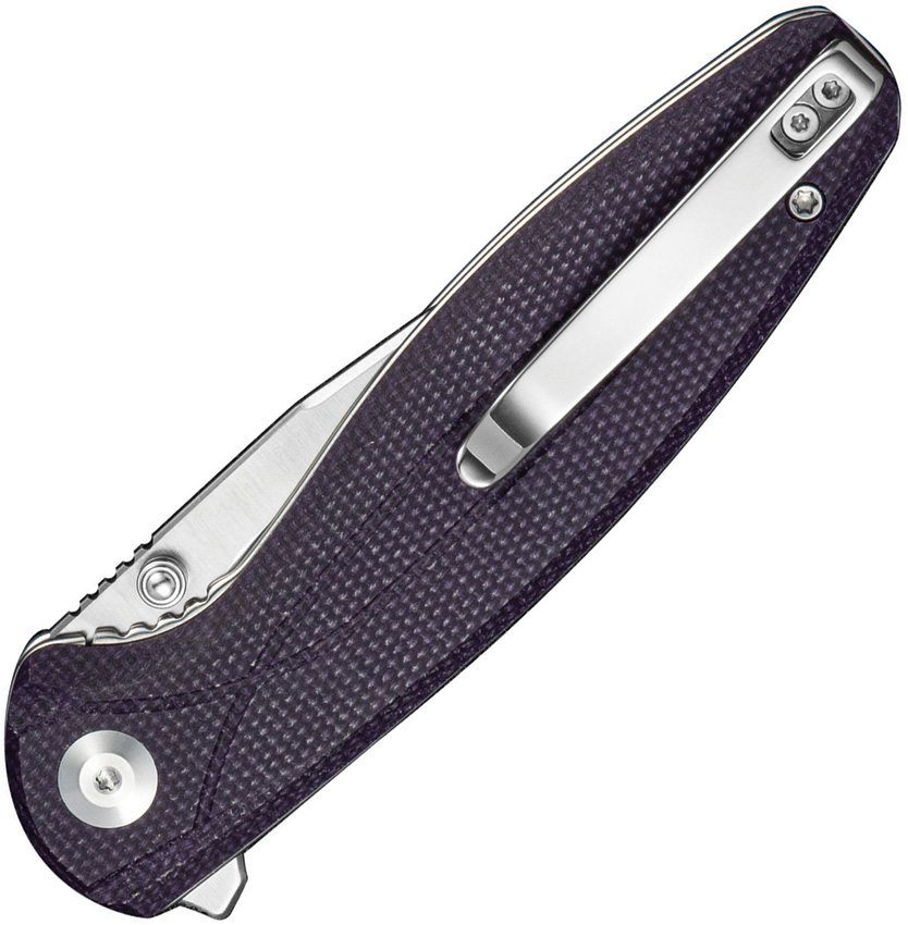 SENCUT Vyrce Linerlock Purple Mic (3.5") SENCUT Vyrce Linerlock Purple Mic (3.5")
