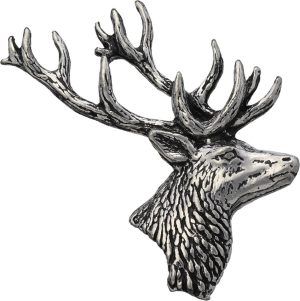 TS Brown Stag Head Pin
