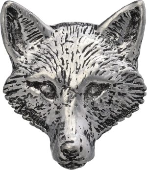 TS Brown Fox Head Pin