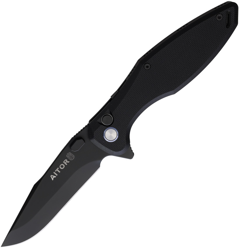 Aitor Koloss Button Lock G10 Black (3.5")