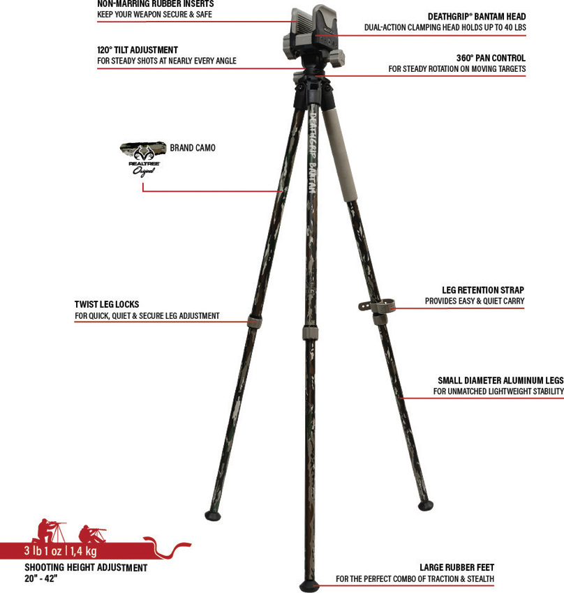 BOG DeathGrip Bantam Realtree BOG DeathGrip Bantam Realtree