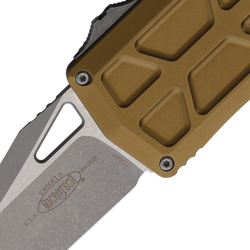 Microtech Auto Exocet II OTF Whn Tan (2.25") Microtech Auto Exocet II OTF Whn Tan (2.25")