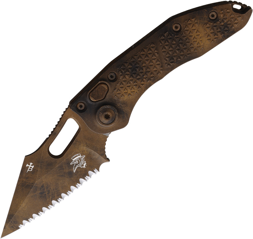 Microtech Auto Stitch S/E Button Lock (3.75") Microtech Auto Stitch S/E Button Lock (3.75")