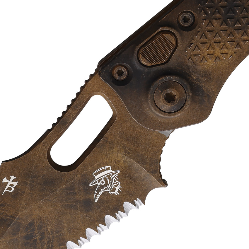 Microtech Auto Stitch S/E Button Lock (3.75") Microtech Auto Stitch S/E Button Lock (3.75")
