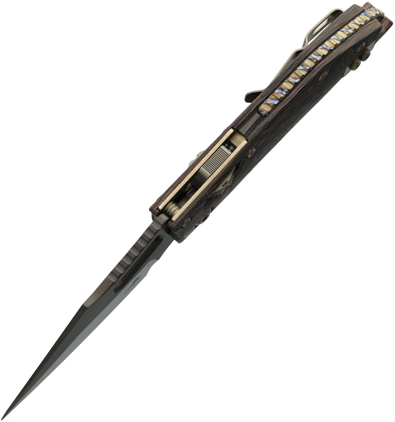Microtech Stitch S/E Ram Lok DLC CF (3.75") Microtech Stitch S/E Ram Lok DLC CF (3.75")