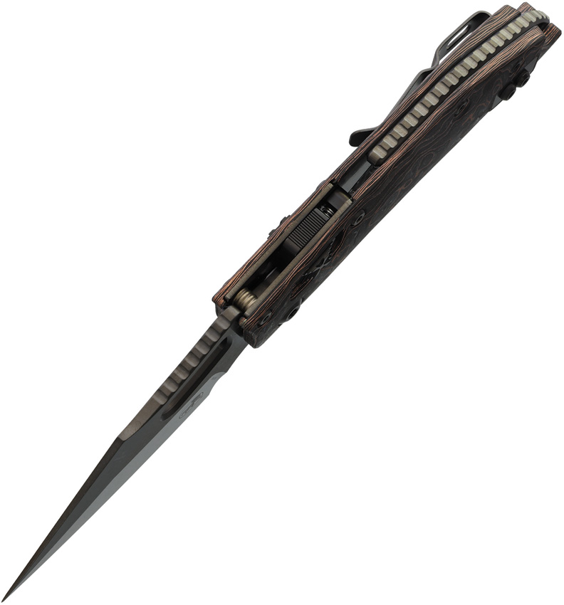 Microtech Stitch S/E Ram Lok DLC CF (3.75") Microtech Stitch S/E Ram Lok DLC CF (3.75")