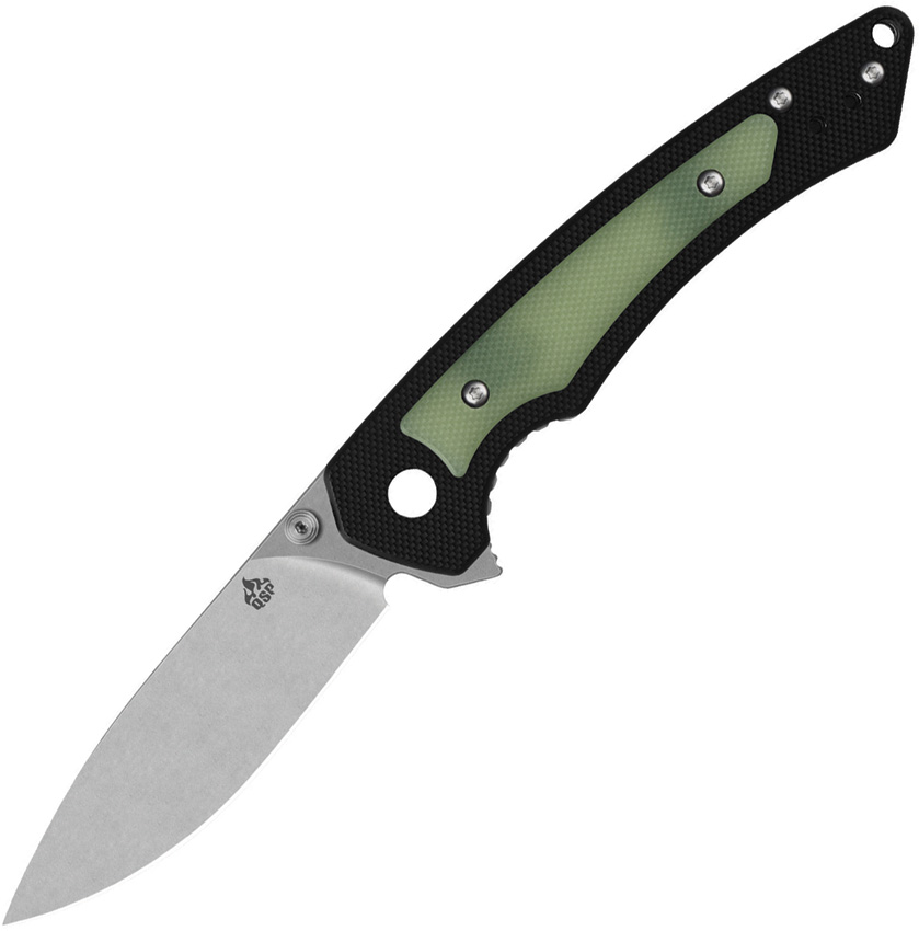 QSP Knife Peregrine Linerlock Blk Glow (3") QSP Knife Peregrine Linerlock Blk Glow (3")