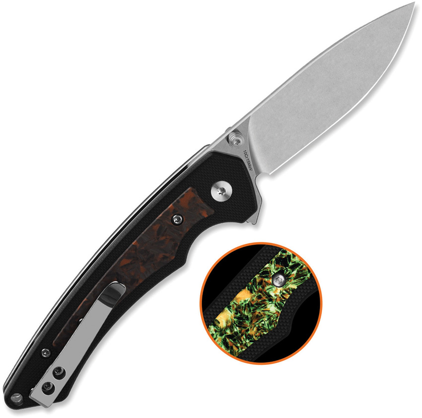 QSP Knife Peregrine Linerlock Org Glow (3") QSP Knife Peregrine Linerlock Org Glow (3")