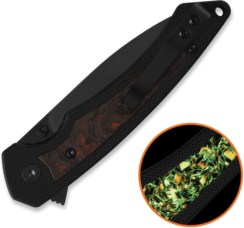 QSP Knife Peregrine Linerlock Org Glow (3") QSP Knife Peregrine Linerlock Org Glow (3")