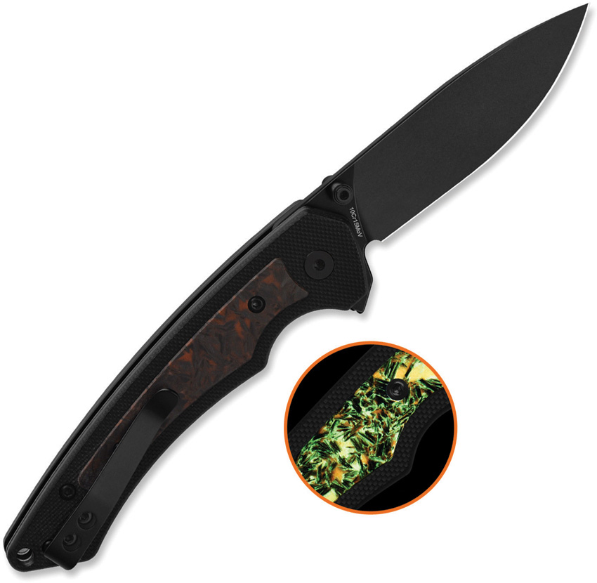 QSP Knife Peregrine Linerlock Org Glow (3") QSP Knife Peregrine Linerlock Org Glow (3")