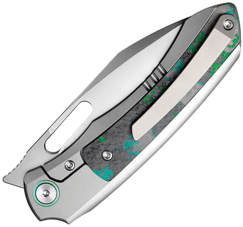 REMETTE Orca Button Framelock Ti/CF (3.38") REMETTE Orca Button Framelock Ti/CF (3.38")