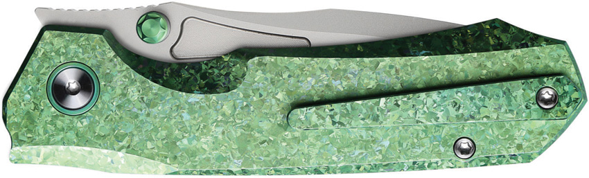REMETTE Rhino Button Lock Ti Green (3.13") REMETTE Rhino Button Lock Ti Green (3.13")