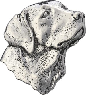 TS Brown Labrador Head Pin