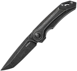 KniClad Knives Obsid Linerlock Ti Black SW (3.38″)