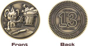 Kizer Cutlery 13th Anniversary Coin Free Wit