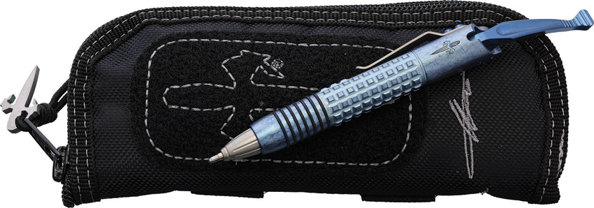 Microtech Siphon Pen II Titanium Ice Blu Microtech Siphon Pen II Titanium Ice Blu