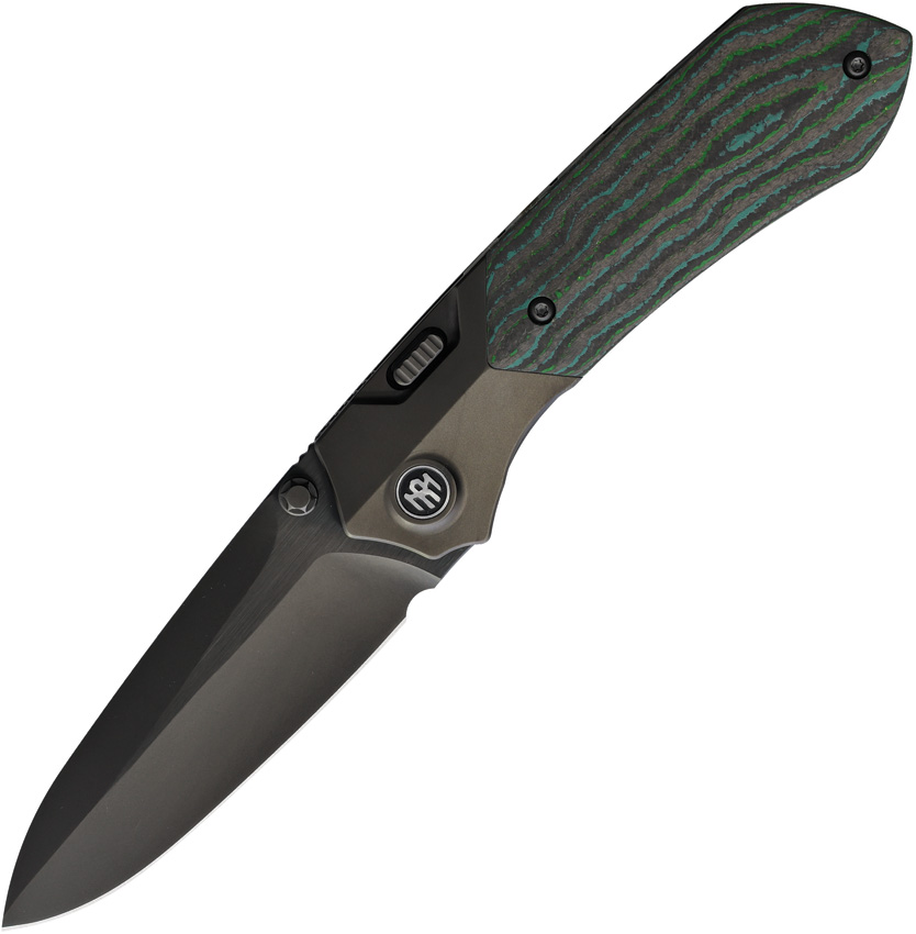 REMETTE Meteor Button Linerlock Kelp (3.38") REMETTE Meteor Button Linerlock Kelp (3.38")
