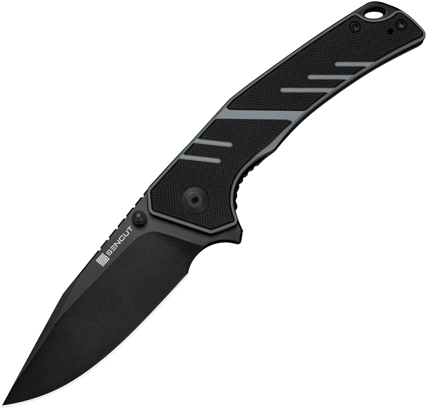SENCUT Quirk Linerlock Black/Gray (3.38") SENCUT Quirk Linerlock Black/Gray (3.38")