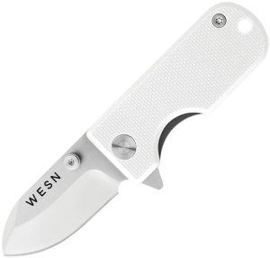 Wesn Goods Microblade Framelock WHT/Ti (1.5″)