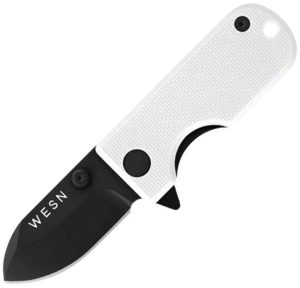 Wesn Goods Microblade Framelock WHT/BLK (1.5″)
