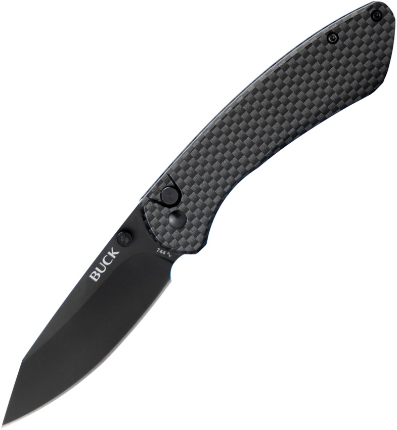 Buck Sovereign Button Lock CF (3.25") Buck Sovereign Button Lock CF (3.25")
