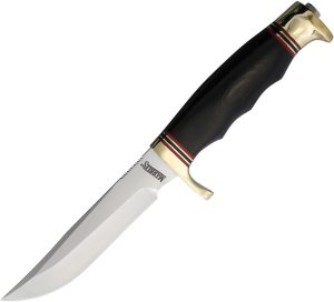 Marbles Black Micarta Finger Groove Hu (4.75″)