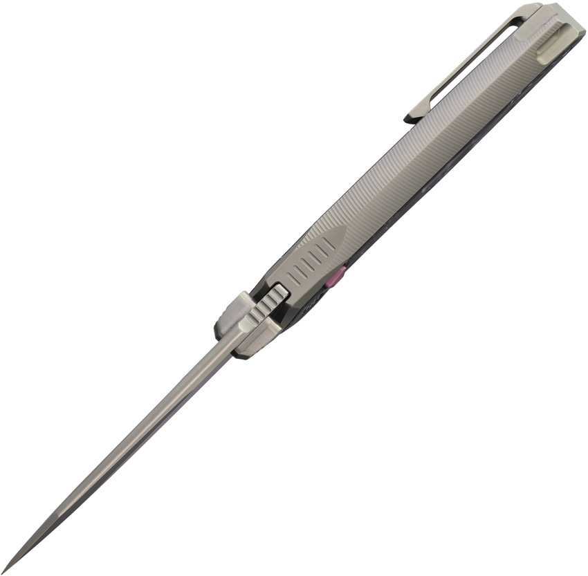 REMETTE ONE Button Framelock Ti/CF (3.38") REMETTE ONE Button Framelock Ti/CF (3.38")