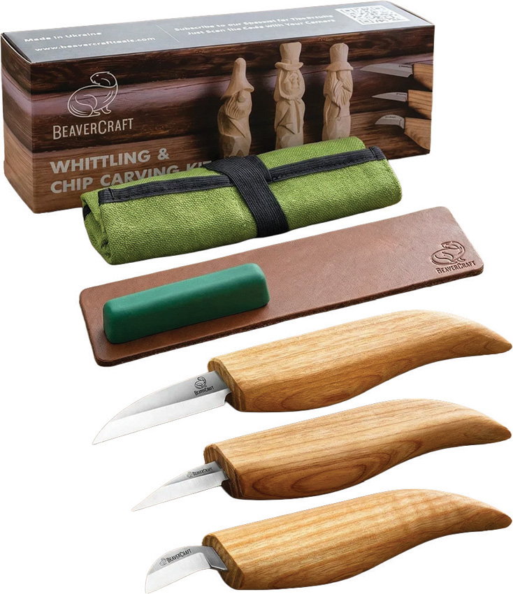 BEAVERCRAFT Starter Chip and Whittle Knife BEAVERCRAFT Starter Chip and Whittle Knife