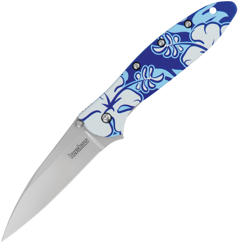 Kershaw Leek Linerlock A/O Flower Kershaw Leek Linerlock A/O Flower