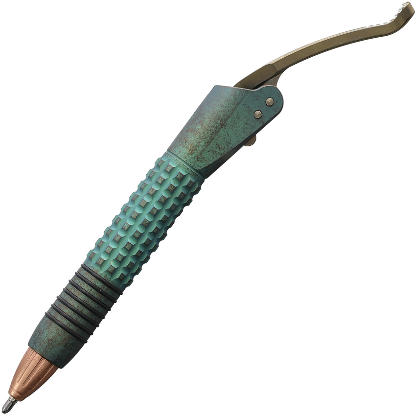 Microtech Siphon Pen II Antique Green Fr Microtech Siphon Pen II Antique Green Fr