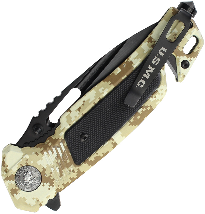 USMC Rescue Linerlock A/O Camo (3.25") USMC Rescue Linerlock A/O Camo (3.25")